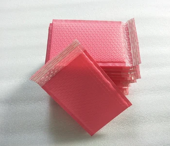 Yeni varış 15x20 + 4 cm 25 adet / grup pembe Poli baloncuklu zarf zarflar yastıklı Posta Çantası Kendinden Sızdırmazlık