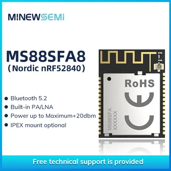 Yüksek Hassasiyetli nRF52840 Kablosuz Modülü Düşük güç Uzun Menzilli Bluetooth 5.2 BLE Modülü IPEX