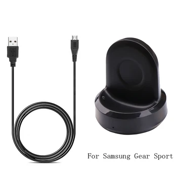 Yüksek Kaliteli Mikro USB Şarj Kablosu Kablosuz Şarj Cradle Dock Şarj Samsung Dişli Spor (SM-R600) /S4 Akıllı İzle