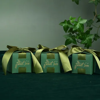 Çok renkli Kağıt Hediye Paketleme kurdeleli kutular Küçük mücevher Kutusu Ambalaj Düğün Doğum Günü Partisi İyilik hediye çantası şeker kutusu