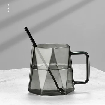 Özel cam kupa Kahve İçecek Gereçleri Süt Mocha Kupa Estetik Kullanımlık Kişiselleştirilmiş Hediye Fikirleri Szklanki Mutfak Aksesuarları