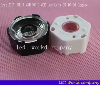 ücretsiz kargo 10 ADET / GRUP Cree XHP MK - R MKR MC-E MCE Led Lens 25 İLA 30 Derece Optik Sınıf PMMA Led Lens 29X16MM bl